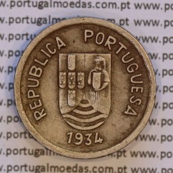 India, 4 tangas 1934 Copper-nickel of India Portuguese, (VF+), World Coins India Portuguese KM 21