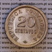 Angola, 20 Centavos 1922 Copper-nickel, $20 twenty centavos 1922 Former Colony portugues, (UNC), World Coins Angola KM 64