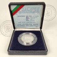 PROOF 25$00 1986 PORTUGAL EUROPA C.E.E. prata, Estojo com moeda prata Proof 25$00 Adesão de Portugal à CEE, World Coins KM635a