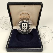 Portugal, Proof silver coin of 25$00 1986 PORTUGAL EUROPA C.E.E. in case, World Coins Portugal KM 635a