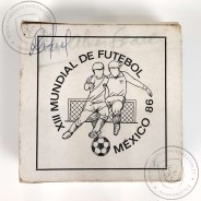 Portugal, silver proof coin of 100 Escudos 1986 MEXICO 86, case with silver coin of 100$00 1986 XIII Football World Cup, KM637a