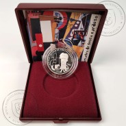 Proof 100 Escudos 1987 Amadeu Sousa Cardoso Prata, Estojo moeda prata Proof 100$00 1987 Amadeu Sousa Cardoso, Portugal KM 644a