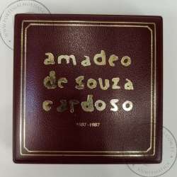Portugal, Proof Silver coin of 100 escudos 1987 of the painter Amadeo de Souza Cardoso, World Coins Portugal KM 644a