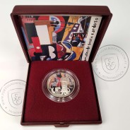 Proof 100 Escudos 1987 Amadeu Sousa Cardoso Prata, Estojo moeda prata Proof 100$00 1987 Amadeu Sousa Cardoso, Portugal KM 644a