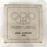 Portugal, Proof Silver coin of 250 Escudos 1988 of Olympic Games in Seoul, World Coins Portugal KM 643a