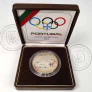 Portugal, Proof Silver coin of 250 Escudos 1988 of Olympic Games in Seoul, World Coins Portugal KM 643a