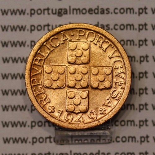 X centavos 1949 Bronze Republica Portuguesa, 10 centavos 1949 bronze, (Bela/Soberba), World Coins Portugal KM 583