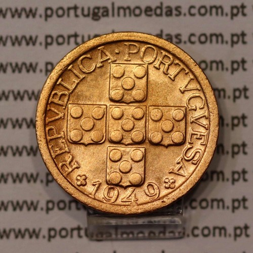 X centavos 1949 Bronze Republica Portuguesa "10 centavos 1949" (Bela/Soberba), World Coins Portugal KM 583