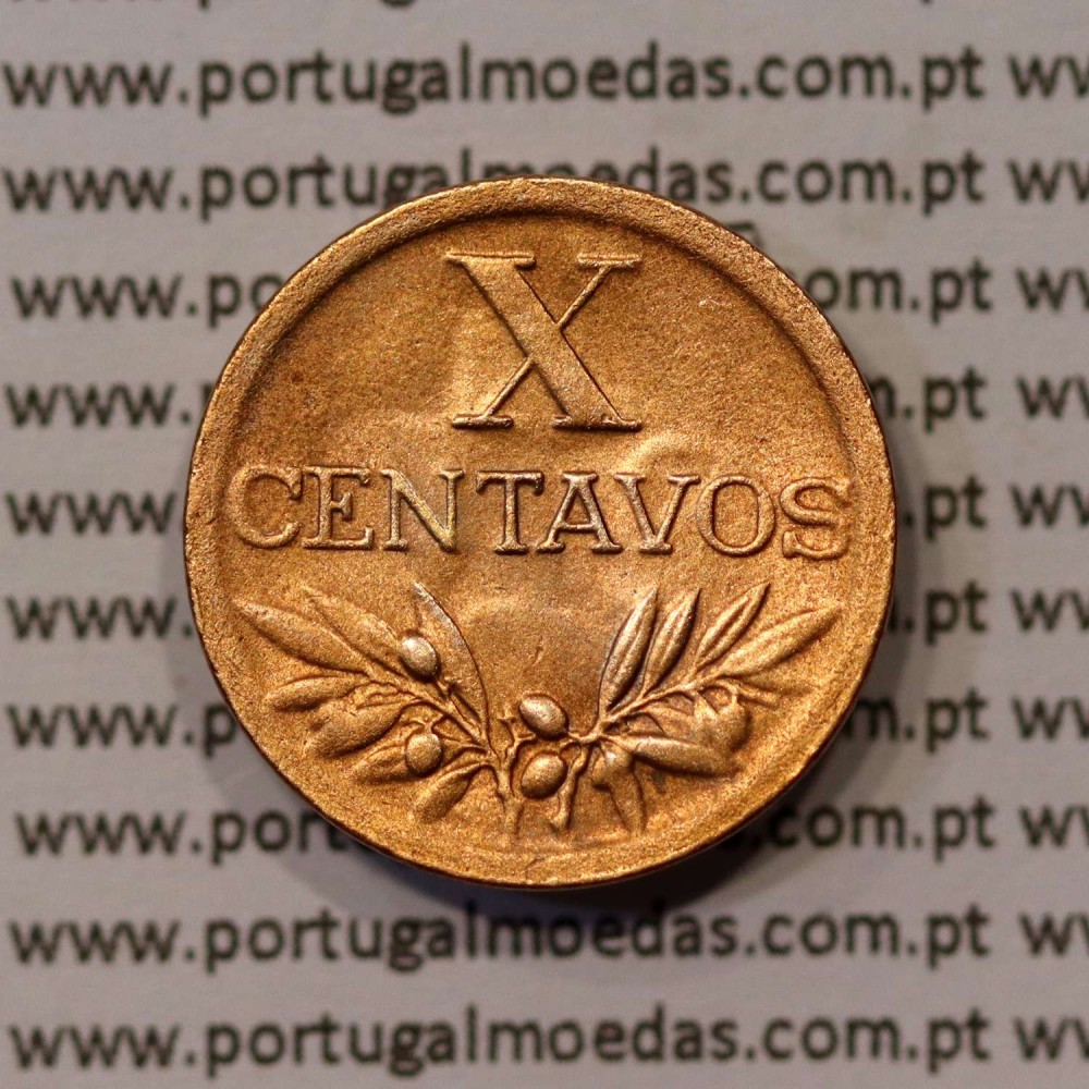 X centavos 1949 Bronze Republica Portuguesa "10 centavos 1949" (Bela), World Coins Portugal KM 583