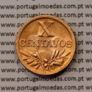 X centavos 1949 Bronze Republica Portuguesa "10 centavos 1949" (Bela), World Coins Portugal KM 583
