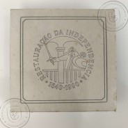 Portugal, Proof silver coin 100 Escudos 1990 Restoration of Independence 1640 - 1990, 350th Anniversary, with Case, KM 651a