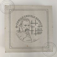 Portugal, Proof silver coin 100 Escudos 1990 Camilo Castelo Branco, 1890-1990 Writer Death Centenary, with Case, KM 656a