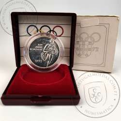 Portugal, Proof Silver coin of 200 Escudos 1992 of XXV Olympic Games in Barcelona, World Coins Portugal KM 662a