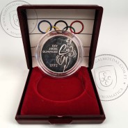 Proof 200 Escudos 1992 XXV Jogos Olímpicos, Estojo moeda prata Proof 200$00 1992 XXV Jogos Olímpicos Barcelona, Portugal KM 662a