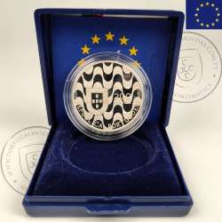 Portugal, Proof Silver coin of 200 Escudos 1992 of Portugal's Presidency of the European Community, World Coins Portugal KM 663a
