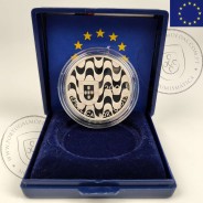 Proof 200 Escudos 1992 Presidência Portuguesa da Comunidade Europeia em prata, Estojo moeda prata Proof 200$00 1992, KM663a