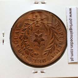 Paraguai, 4 Centésimos 1870 Bronze, (MBC+), World Coins Paraguay KM 4.1
