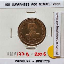 Paraguay, 100 Guaranies 2006 Nickel Steel, (UNC), World Coins Paraguay KM 177b