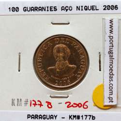 Paraguay, 100 Guaranies 2006 Nickel Steel, (UNC), World Coins Paraguay KM 177b