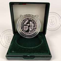 Portugal, Proof silver coin 100 Escudos 1995 D. António, Prior of Crato, 1595-1995 4th centenary of death, with Case, KM680a