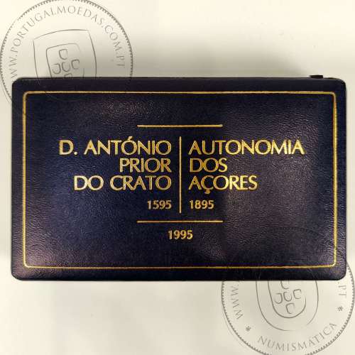 Proof Silver coins of 100 Escudos 1995, Joint issue of D. António Prior do Crato and the Centenary of Autonomy of the Azores.