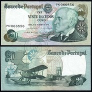 20 Escudos 1978 Gago Coutinho 4/10/1978, 20$00 Vinte Escudos 4/10/1978 Chapa:9 Banco de Portugal, (NC), Pick 176b 13.50