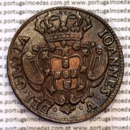 Portugal, copper coin of X Réis 1737 of D. João V, ∅ 34mm, Thick disc 2 mm, (UNC), Very rare coin in this state of conservation