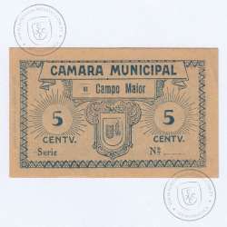 Cédula 5 Centavos Camara Municipal de Campo Maior "Empresa..." (com "S"), (NC), Referencia nº 1293 no catálogo I.C.P.