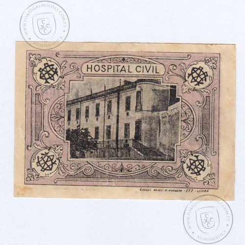 Portuguese notgeld, 5 Centavos Misericórdia de Évora, (QNC), Private emergency money notes from 1917 to 1925.