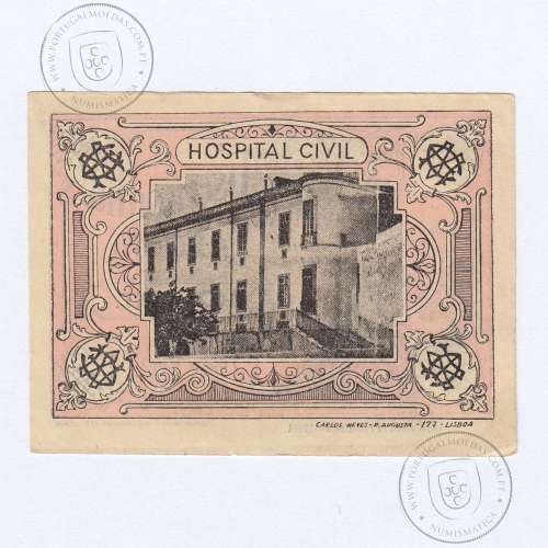 Cédula, 10 Centavos Misericórdia de Évora, "Empr. Alent. de Publicidade-Evora", serie H, (QNC), Referencia nº 1770 Cat. I.C.P.