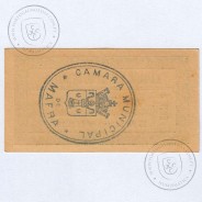 Cédula, 1 Centavo Camara Municipal de Mafra "15 de Setembro 1920", Série J nº3597 , (NC), Referencia nº 2557 no catálogo I.C.P.