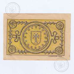 Cédula, 5 Centavos Misericórdia de Tomar, "No rodapé "R. AUGUSTA 177 - Lisboa", (PC), Referencia nº 4094 no catálogo I.C.P.