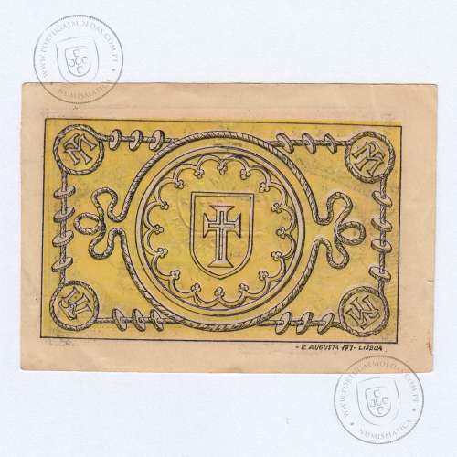 Portuguese notgeld, 5 Centavos de Tomar, "MISERICORDIA DE THOMAR", (PC), Private emergency money notes from 1917 to 1925.