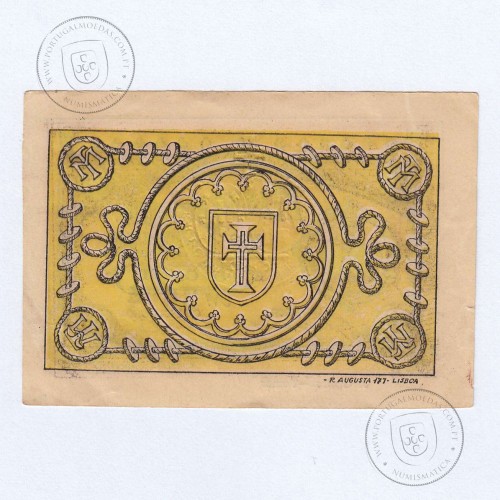 Cédula, 5 Centavos Misericórdia de Tomar, "No rodapé "R. AUGUSTA 177 - Lisboa", (PC), Referencia nº 4094 no catálogo I.C.P.