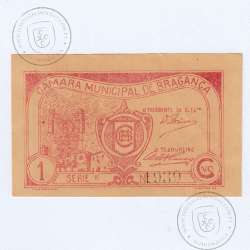 Cédula 1 Centavo Camara Municipal de Bragança, Série E Nº 1939, (NC), Referencia nº 1147 no catálogo I.C.P.