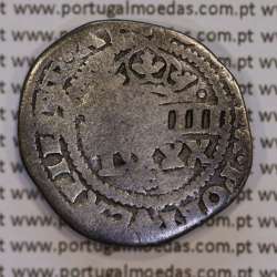 silver coin countermarked of 100 Réis of D. Afonso VI 1663, on, 4 Vinténs Porto of D. João IV 1640-1656, W.C. Portugal KM426.3