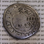 Carimbo de 100 Réis de D. Afonso VI, sobre moeda 4 Vinténs Prata do Porto de D. João IV 1640-1656, World Coins Portugal KM 426.3