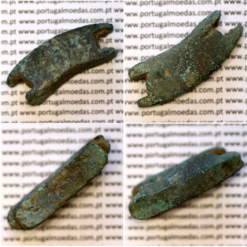 Pré-Moeda bronze da Republica Romana século VI-III a.C., "AE Aes Formatum", Dimensão aproximada: 44x15x10 mm Peso: 36,57 g.