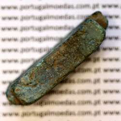 Pré-Moeda bronze da Republica Romana século VI-III a.C., "AE Aes Formatum", Dimensão aproximada: 44x15x10 mm Peso: 36,57 g.