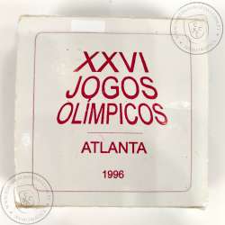 Portugal, Proof Silver coin of 200 Escudos 1996 Summer Olympics, Atlanta, World Coins Portugal KM 687a