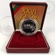 Proof 200 Escudos 1996 XXVI Jogos Olímpicos - Atlanta, Estojo moeda prata Proof 200$00 1996 XXVI Jogos Olímpicos - Atlanta 96