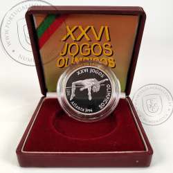 Portugal, Proof Silver coin of 200 Escudos 1996 Summer Olympics, Atlanta, World Coins Portugal KM 687a