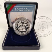 Prata Proof, 1000 Escudos 1996 Fragata D. Fernando II e Glória, 1000$00 1996 Prata Proof em estojo, World Coins Portugal KM 688a