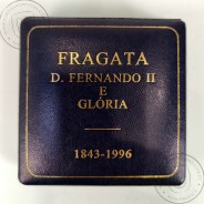 Prata Proof, 1000 Escudos 1996 Fragata D. Fernando II e Glória, 1000$00 1996 Prata Proof em estojo, World Coins Portugal KM 688a