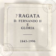 Prata Proof, 1000 Escudos 1996 Fragata D. Fernando II e Glória, 1000$00 1996 Prata Proof em estojo, World Coins Portugal KM 688a