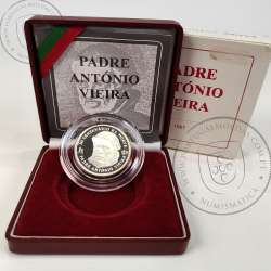 Portugal, Proof silver coin of 500 Escudos 1997 300th Anniversary of the Death of Father António Vieira, with case, KM701a