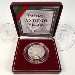 Portugal, Proof silver coin of 500 Escudos 1997 300th Anniversary of the Death of Father António Vieira, with case, KM701a