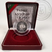 Proof, 500 Escudos 1997 Padre António Vieira, moeda prata Proof 500$00 1997 III Centenário da Morte do Padre António Vieira
