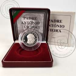 Portugal, Proof silver coin of 500 Escudos 1997 300th Anniversary of the Death of Father António Vieira, with case, KM701a6