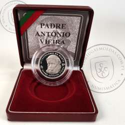 Portugal, Proof silver coin of 500 Escudos 1997 300th Anniversary of the Death of Father António Vieira, with case, KM701a